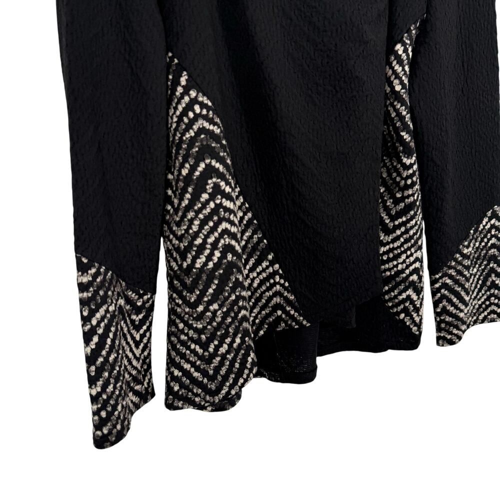 Lemon Grass Womens Medium Wearable Art to Wear Black Jacket Blouse Shirt Top - Picture 4 of 8